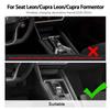 Soft Carbon Fiber Sticker For Seat Leon MK4 Cupra Leon Cupra Formentor 2020-2025 2025 2025 LHD RHD Car Wireless Charging Frame