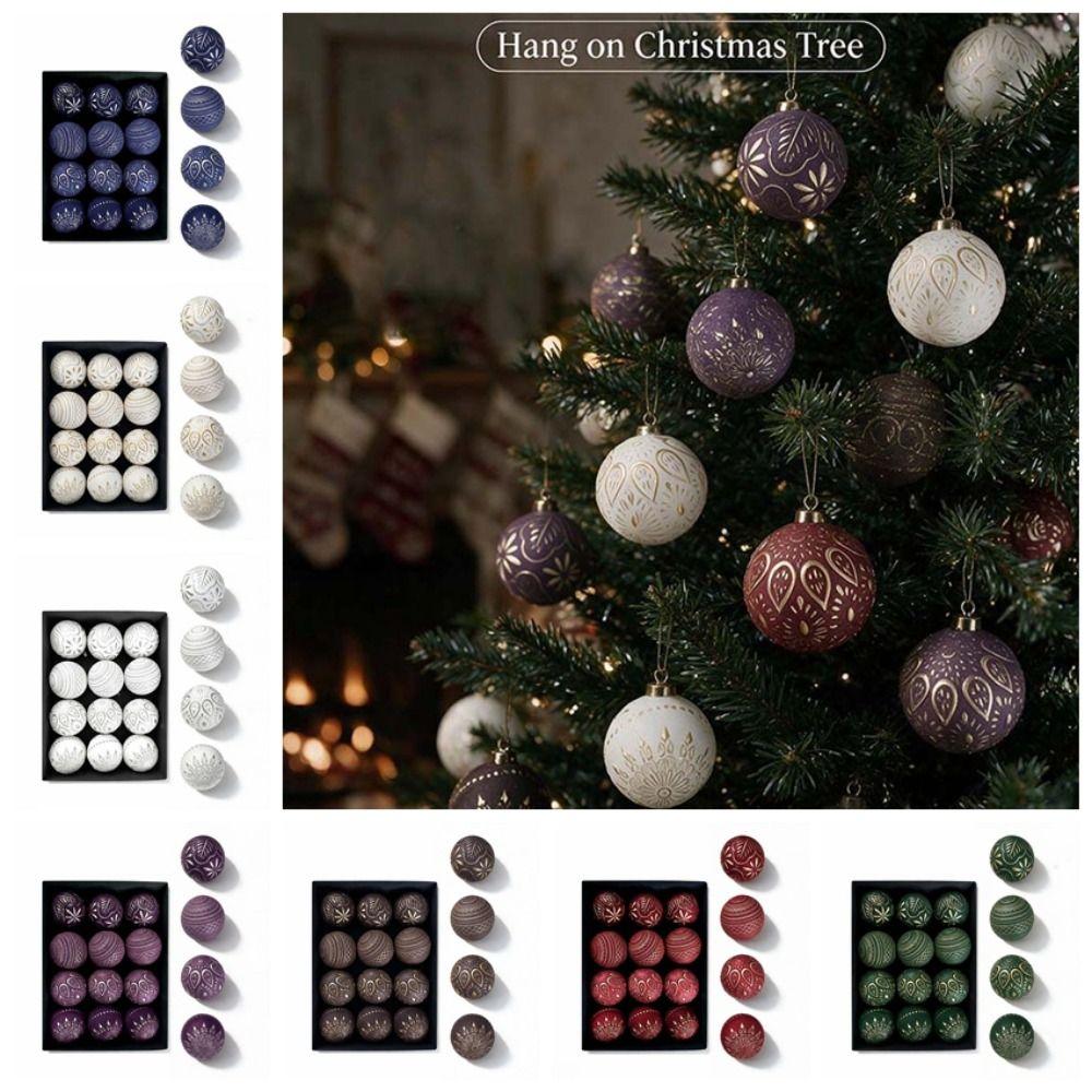 Delicate Vintage Christmas Baubles Exquisite Xmas Tree Trinkets Xmas Balls Ornaments Store