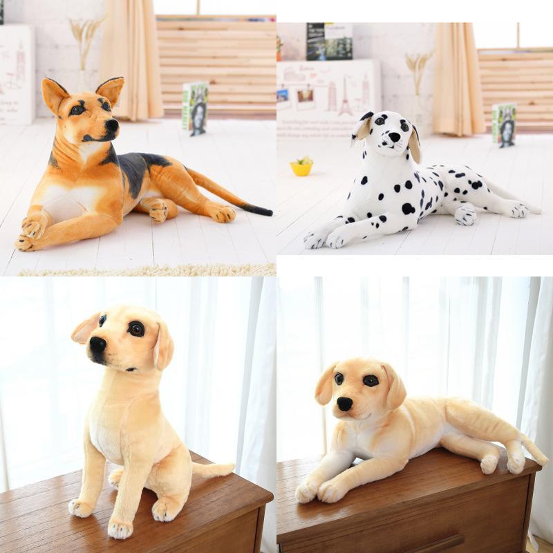 Realistic Dog Plush Toy With Short Fur For Kids And Collectors