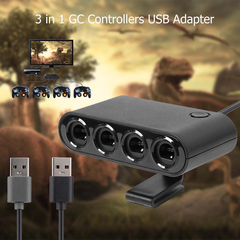

Game Handle Converter 4 Ports GC Controller Adapter Fit for Nintend Switch /Wiiu/PC Game Accessories 91*48*25mm CHINA