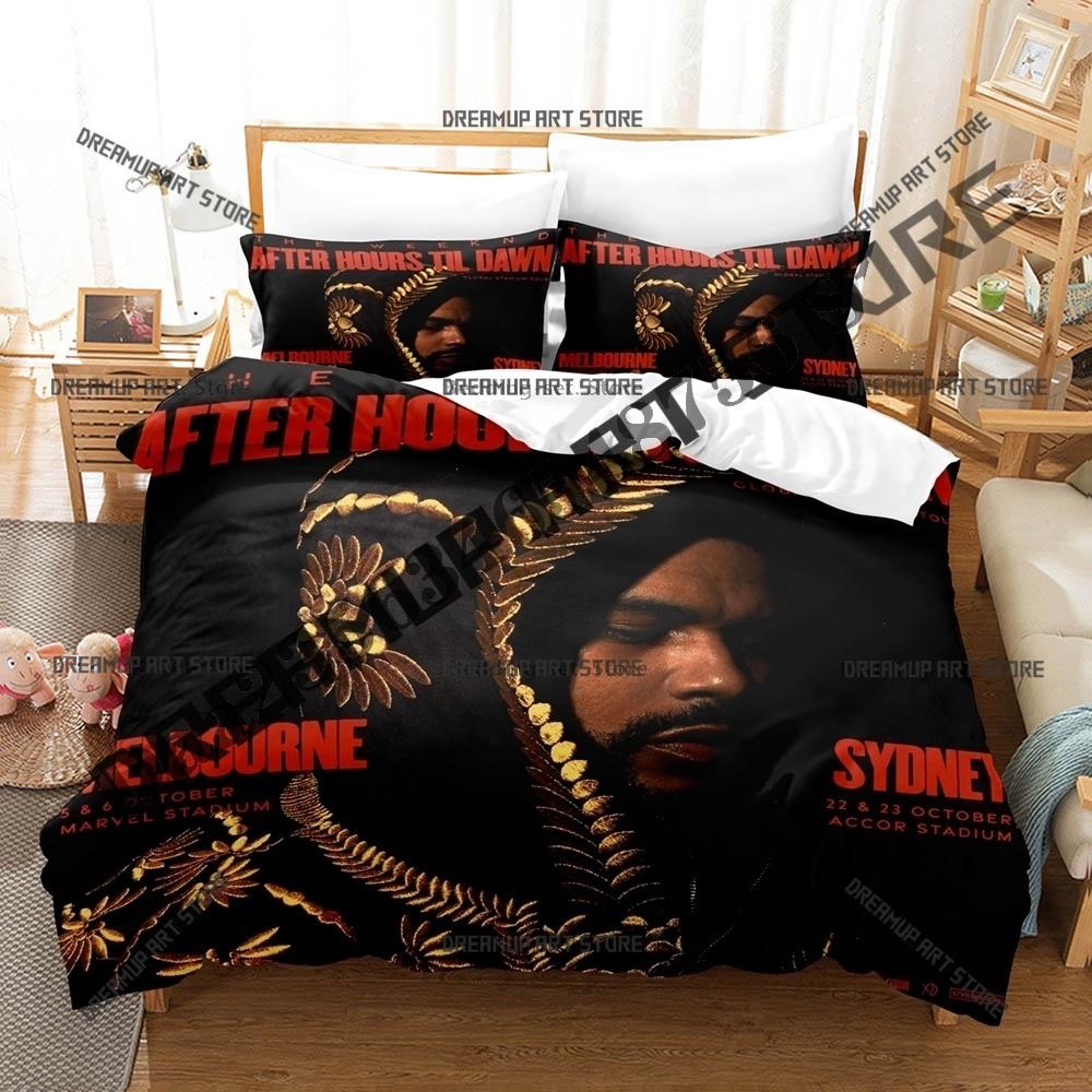 Fashion Hurry Up Tomorrow The Weeknd Bedding Set Single Twin Full Queen King Size Bed Set Kids Bedroom Duvetcover Set