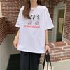 Summer new Korean version chic printing T-shirt loose casual lazy style short-sleeved top women's ins tide