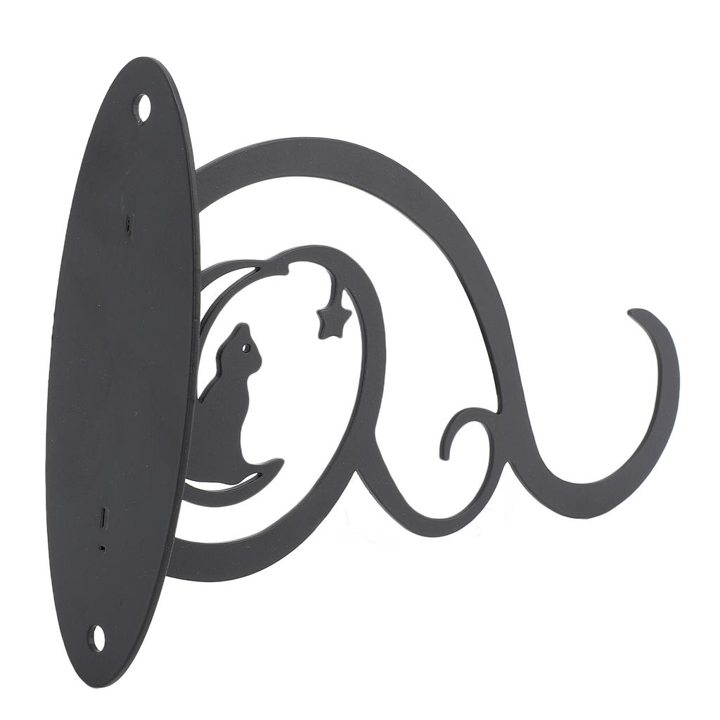 Siding Plant Hook Black Iron Wall Hooks Decorative Plant Hanger for Hanging Plant Bird Feeder Wind