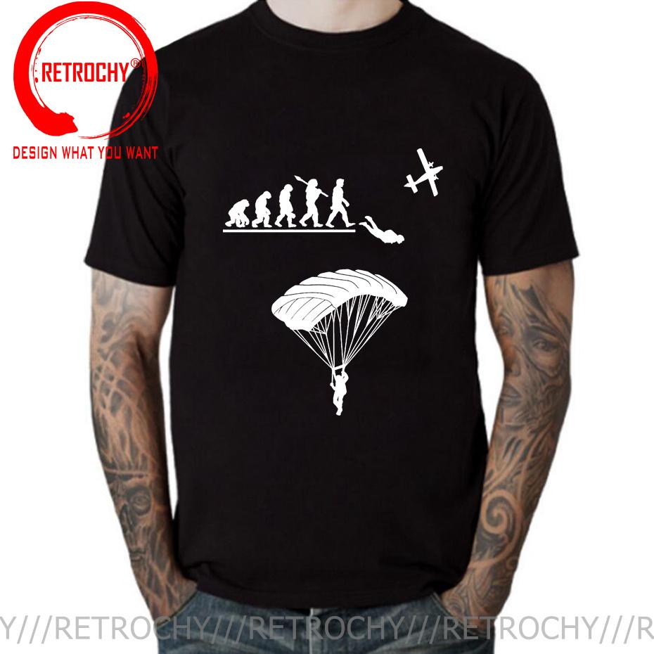 Paragliding Skydiving Evolution T Shirt Unisex Evolution Of Skydiver Tshirt Skydive Parachuting Lover Tee Shirt Paraglider Tshirt