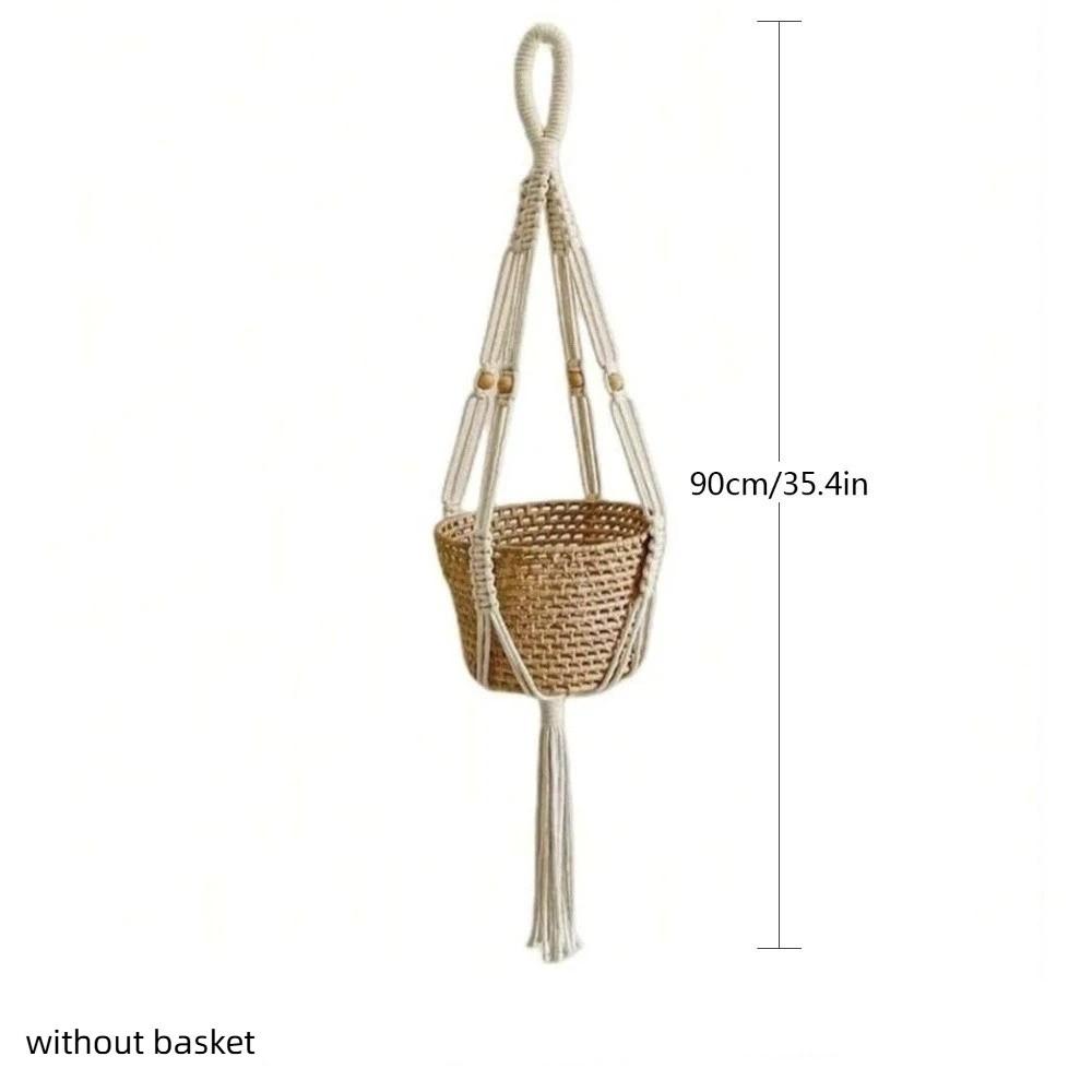 With Handmade Tassels Macrame Plant Hanger Net Wall Hanging Plant Pot Holder Flower Pots  Indoor
