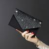 Large Capacity Women Evening Handbag Rhinestone Wedding Clutch Elegant Crossbody Bag  Party