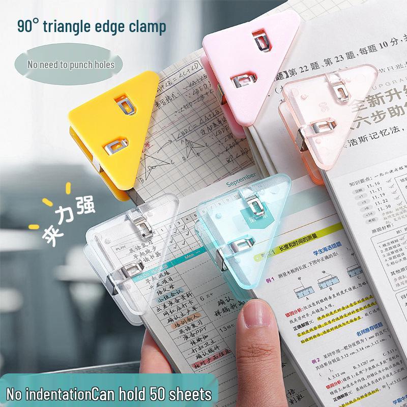 Triangle Paper Clip and Anti-Curling Stationery Organizer