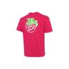 Neon Light Print Logo Breathable Loose-Fit Sports T-Shirt Men Tops Raspberry-Red DB5951-615