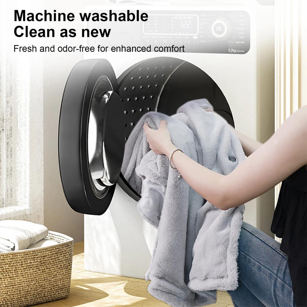 Electric Heated Blanket Wearable, USB Portable Heating Wrap Shawl Poncho with 3 Heat Settings, Machine Washable, Indoor Outdoor