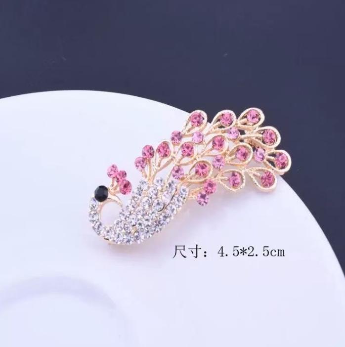 1Pc Delicate Peacock Brooch for Women Men Fashion Peacock Animal Brooches Pins Jewelry Trendy Accessories Party Gifts