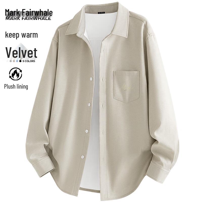 Mark Fairwhale Men's Plush Lined Winter Long Sleeve Shirt