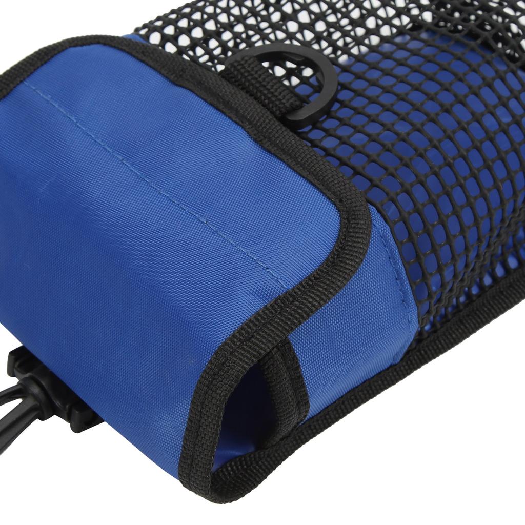 21x14cm Portable Diving Mesh Gear Bag with Buckle Lightweight Underwater Marker Mesh Pouch