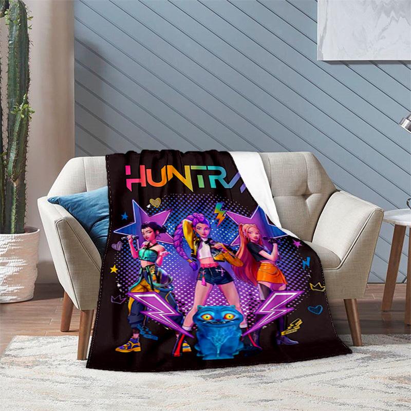 Kpop Demon Hunters Rumi Blanket Suitable All Seasons Soft Comfortable Sofa Office Home Blanket Holiday Birthday Gift Blanket Suitable For All Seasons 