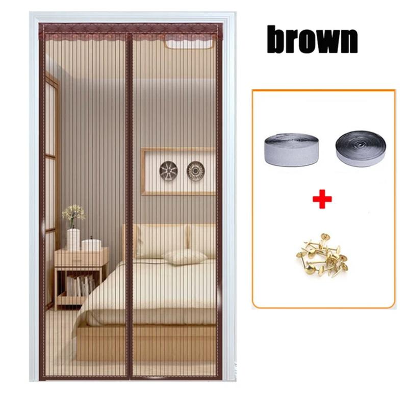 Magnetic Screen Door Self Sealing Summer Door Curtain Mesh Door Curtain Home Door Net Mosquito Net Door Curtain House Home Screen