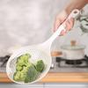 Kitchen Colander Enlarged Deepen Long Handle High Temperature Resistant Quick Drainage Plastic Food Grade Noodle Colander Spoon