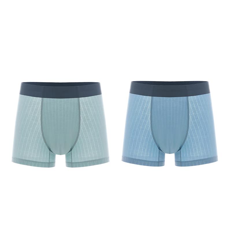 PurCotton Men's Ultra-Thin Anti-Bacterial Boxer Briefs 2-Pack