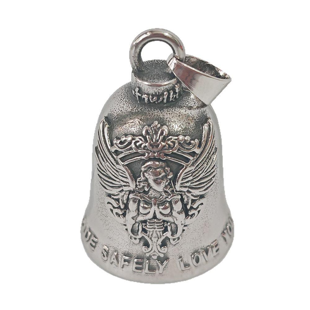 Vinking Style Motorcycle Guardian Bell Ride Safely Love You Biker Good Luck Charm  Men