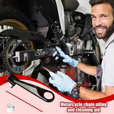 New Motorcycle Chain Lubricant Applicator Tool Grease Lubrication Kit Chain Luber Oiler Cleaner Motorcycle Bike Maintenance