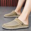 Men Breathable Sandals Casual Shoes New Summer Outdoor Concise Lightweight Beach Shoes Slippers Male Plus Size Sandals 39-46