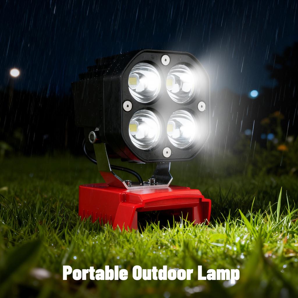 Portable Outdoor LED Work Light 40W Suitable For M18 Emergency Light Lithium Battery