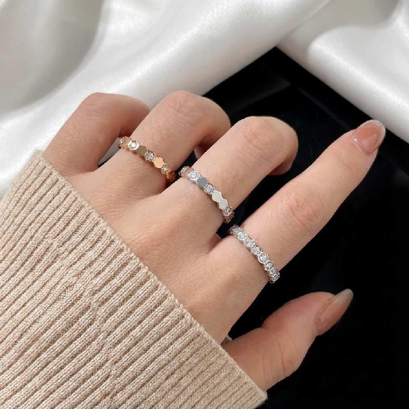 925 Silver Vintage Geometric Shape Zircon Rings For Women Gift Match Daily Party High Quality Fine Jewelry Accessories
