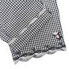 OLLEBOREBLA In Good Condition Gingham Check Pig, Whale and Pig Embroidery Easy Pants Bottoms for Women Black X White L Bottoms L Black WhiteUsed