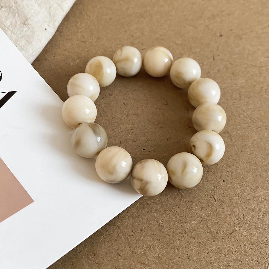 

Light Luxury Double Color Multi Acrylic Round Geometric Splice Elastic Chunky Bangles for Women Wholesale Bracelets