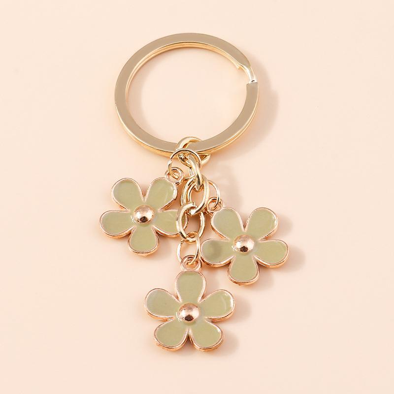 Niedlicher Emaille Sonnenblumen Schlüsselanhänger Frauen Mädchen Blume Schlüsselanhänger Anhänger für Handtaschen Deko DIY Handgefertigter Schmuck Geschenke