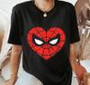 Womens Unisex SpiderUnisex Heart Funny TShirt Streetwear Pure Cotton Short Sleeve Unisex Oversized Loose Casual Stylish