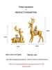 Fortune Deer Wealth-Attracting Ornament for Living Room and Cabinet – Perfect Housewarming or Opening Gift