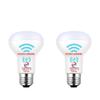 Explux LED Bulb, E26 Base, Reflector Type, 70W Equivalent, Warm White, with Motion and Light Sensor, Detects Light Even In Enclosed Fixtures, with
