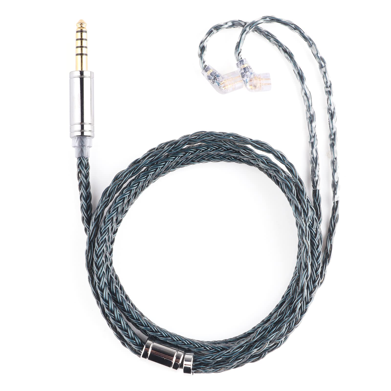

New TRIPOWIN Zonie 16 Core Silver Plated Cable SPCHIFI Earphone Upgrade Cable [2022 Edition] & (4.4mm-QDC, Moss)