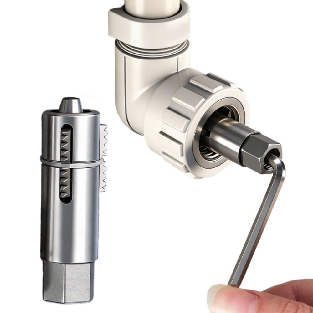 Durable Steel Broken Wire Extractor Dual Specification Adjustable Design Pipe Thread Extractors 12mm And 14mm Hex Wrench