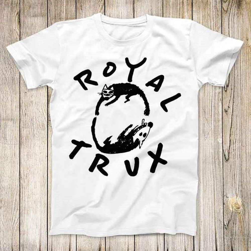 

230GSM 100% Cotton T-Shirt Royal Trux Music Band Vinyl 80s Top Tee Best Cute Gift Mens Women Unisex T Shirt 3007 XS белый