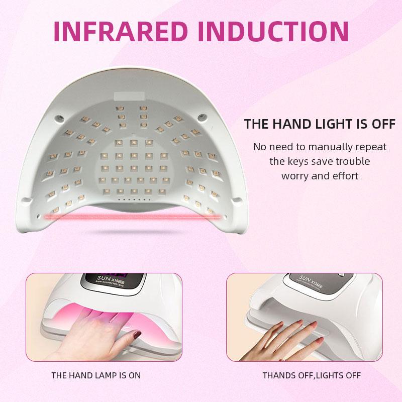 300W SUN X15 MAX UV LED Nail Lamp For Fast Drying Gel Polish Dryer Manicure Machine With Auto Sensor 66Leds UV Light Nail Lamp