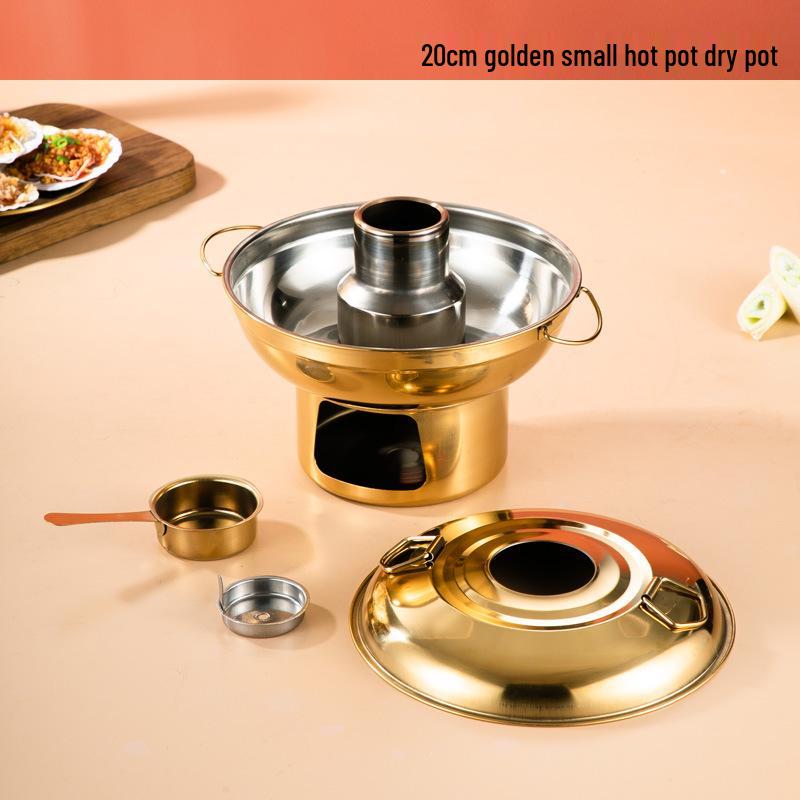 

Традиційний старовинний фіолетово-мідний гарячий горщик для баранини Шабу-Шабу, Вугільна версія для дому та вулиці