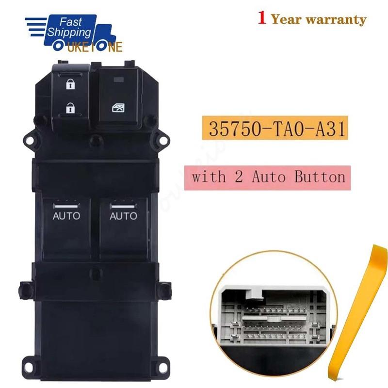 

35750-TE0-A31 For Honda Accord 2008 2009 2010 2011 2012 Front Left Master Driver Side Window Door Power Switch Car Accessories
