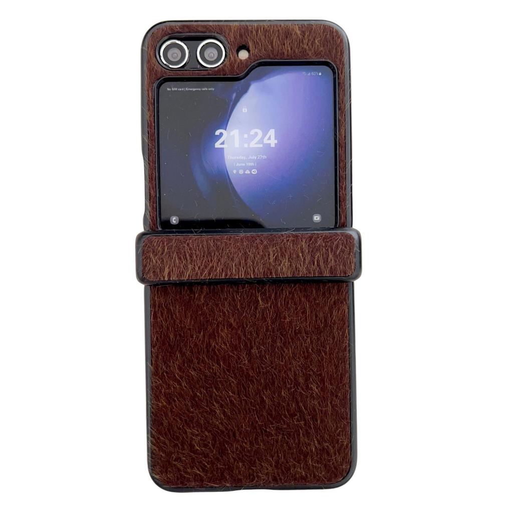 Samsung Z Flip 3/4/5/6/7 Mink Plush Three-Section Case