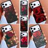 Red Roses Flowers Phone Case for iPhone 17ProMax 12 13 14 15 16e 17 Pro Max Plus Air Cover