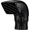 Blueshyhall Air Snorkel Head, Air Ram Head 3.5 Inch (89mm) Replacement Parts Air Intake Inlet Universal Accessory