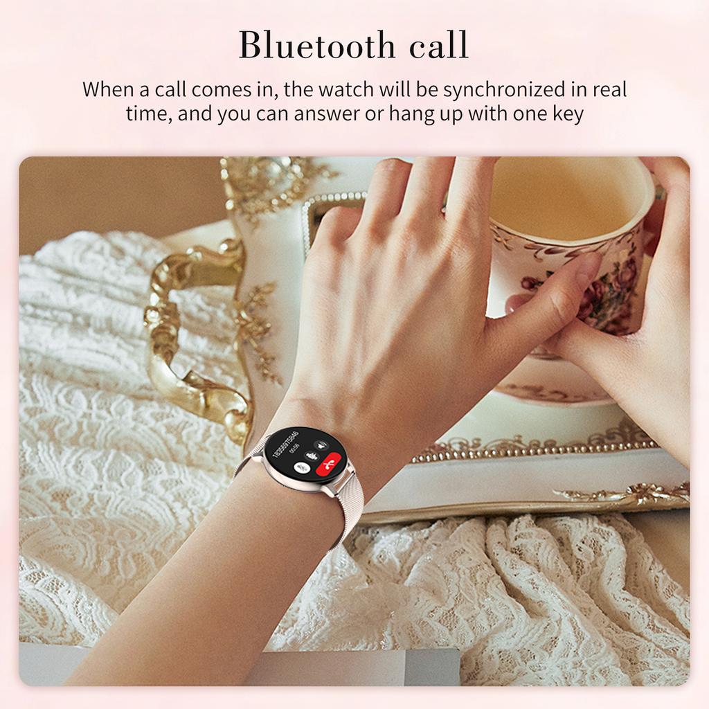 New Bluetooth Call Smart Watch For Women Heart Rate Monitoring Fitness Tracker Multi Sports Modes IP67 Waterproof Smartwatch