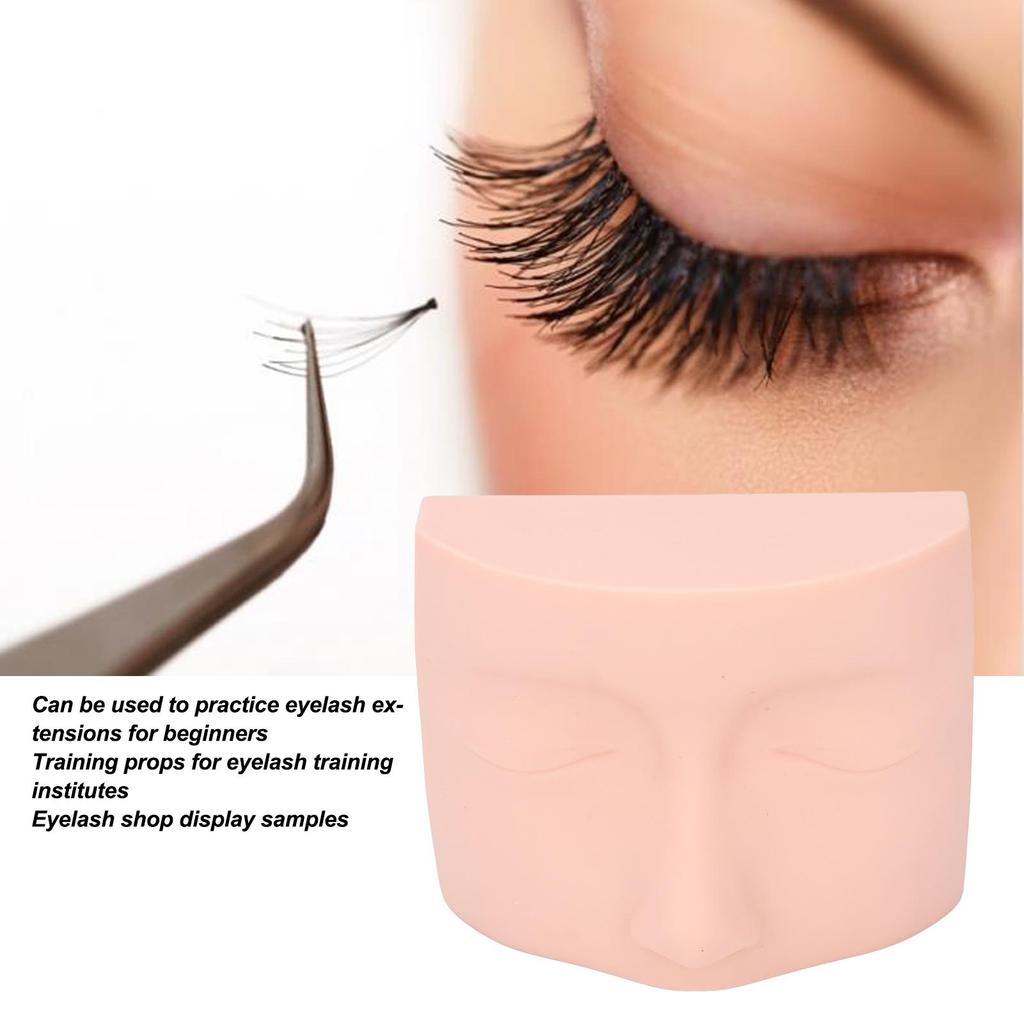 Practice Lash Mannequin Head Realistic Soft Touch Eyelash Extension Training Head Model for Eyelash Extensions