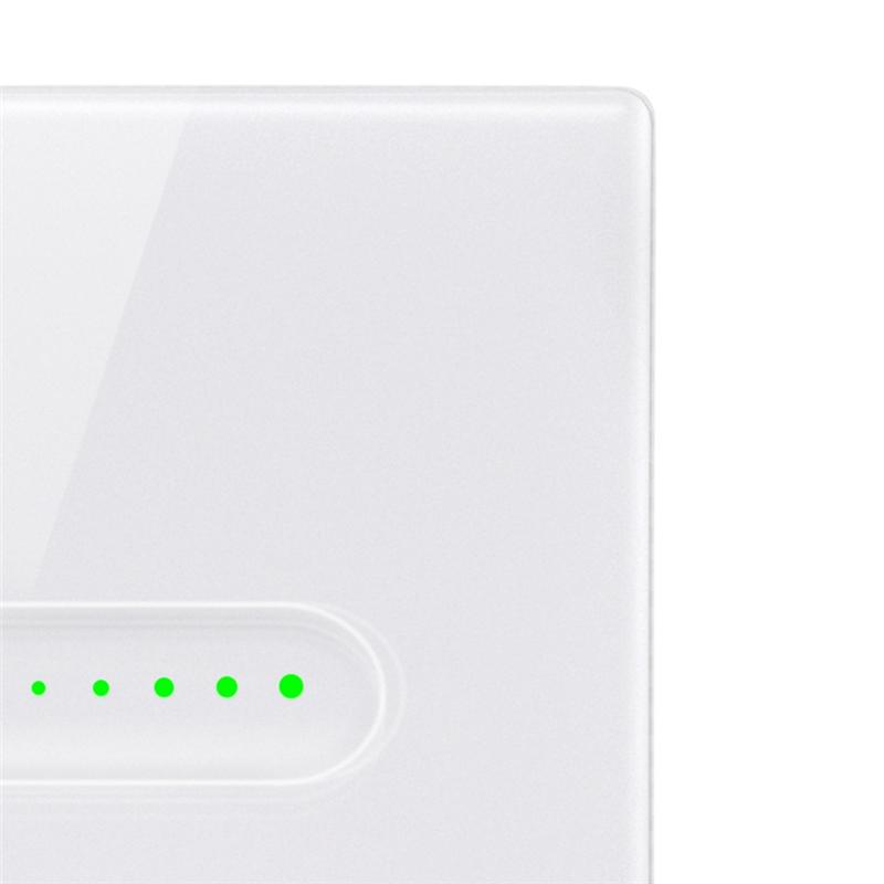 A95I-Tuya WLAN Dimmerschalter EU Glasplatte Touch Lichtregler APP Fernbedienung Funktioniert mit Alexa Google Home