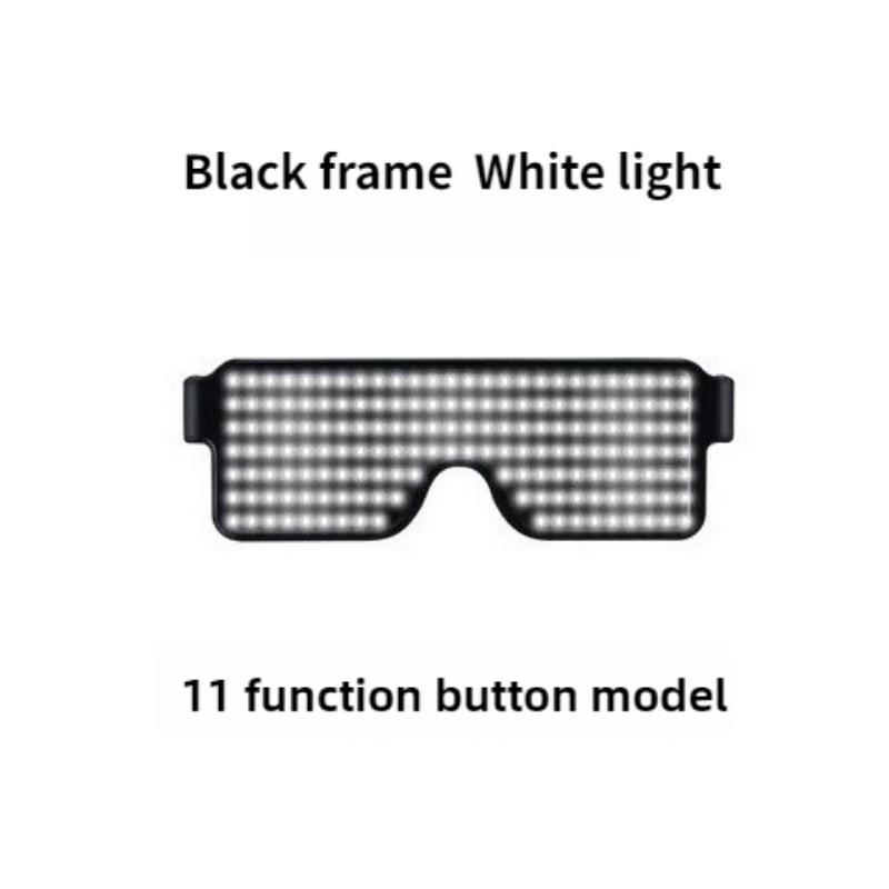 Luminous Glasses Christmas Party Atmosphere Decoration Rechargeable LED Props Stage Dynamic Glasses