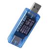 USB Tester Current Voltage Capacity Timing Power Wh Temperature Display USB Voltmeter Blue