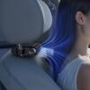 Usb Car Seat Fan With Double Turbine Quiet Noleaf Ventilation For Travel Comfort