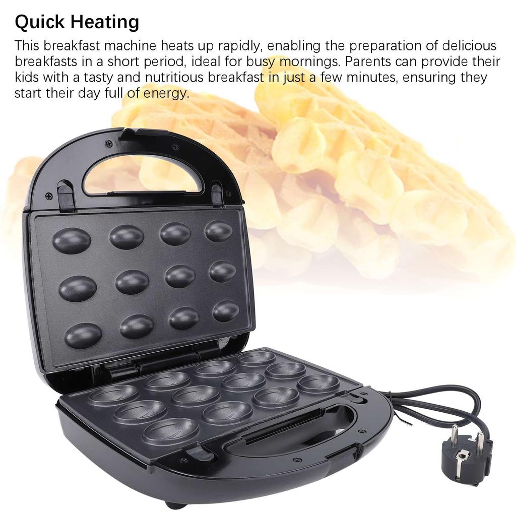 3 In 1 Breakfast Maker Nut Panini Waffle Maker Machine Non Stick Easy To Clean Breakfast Station