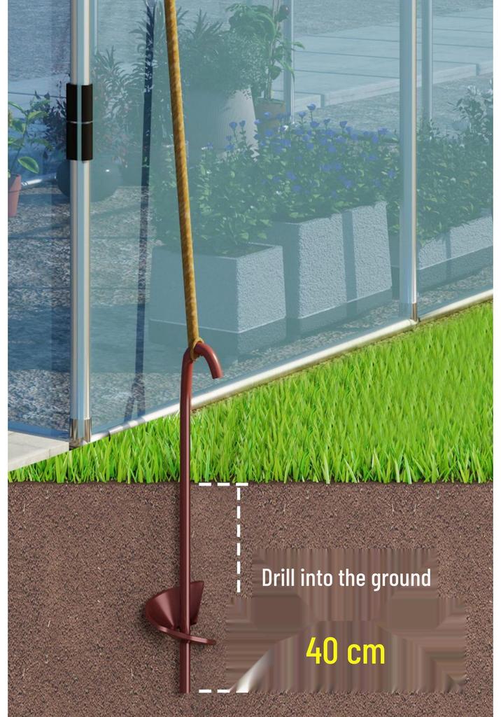 Outdoor Greenhouse: Small Flower Shed & Large Frame for Winter Insulation