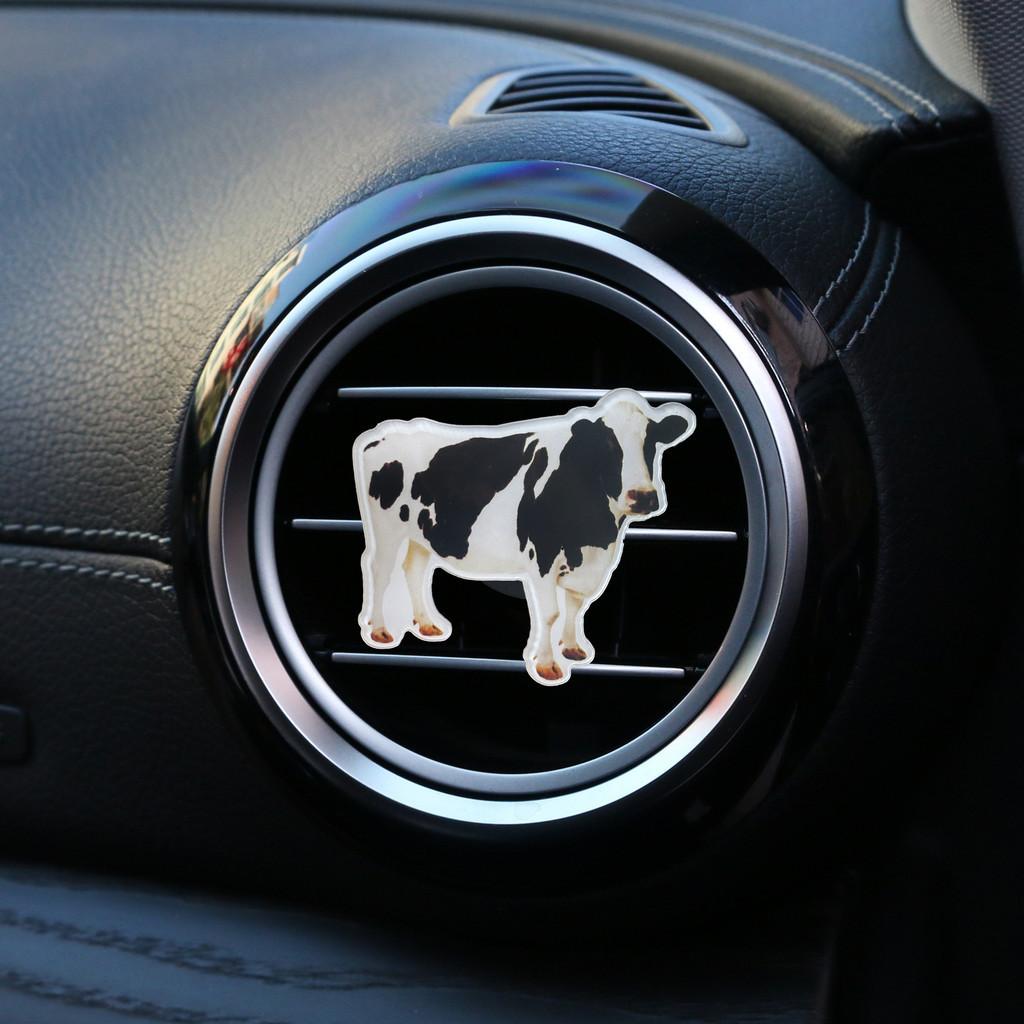 

Cow Acrylic Car Perfume Clip Air Vent Decoration Aromatherapy Holder Metal StyleA