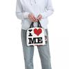 I Love Me Insulated Lunch Bag for Women Children Portable Food Boxes Thermal Lunch Box Tote